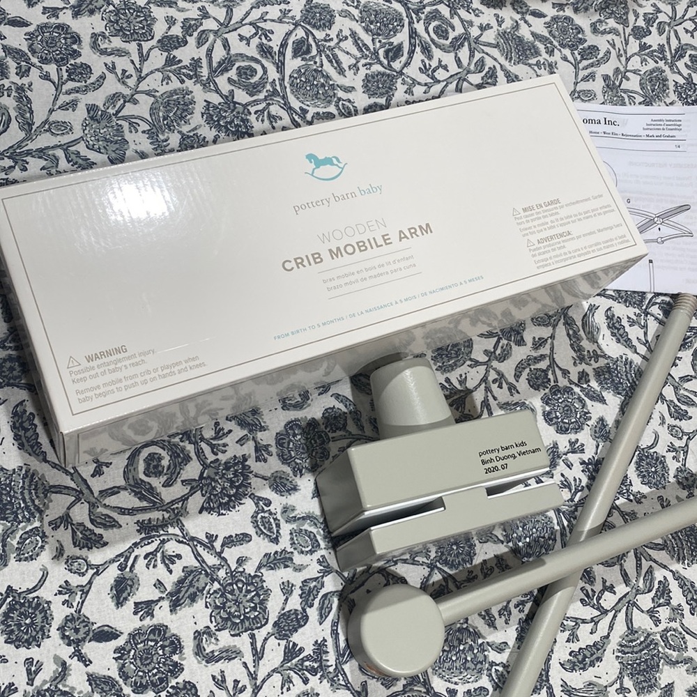 Pottery Barn Baby Crib Mobile Arm NIB